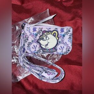 Vera Bradley Disney Beauty and the Beast Zip ID and Wide Lanyard